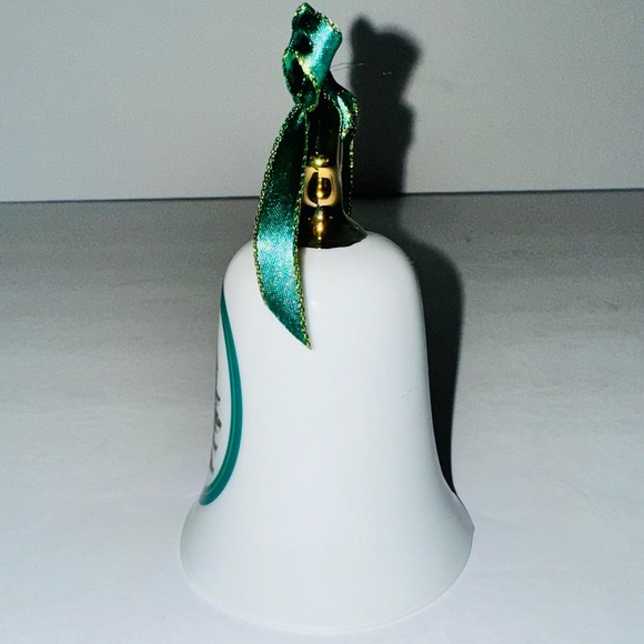 Spode Porcelain Christmas Tree Bell Ornament Hand Bell, 2001 - Picture 4 of 9